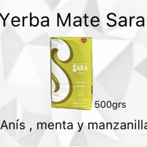 Yerba Mate Sara Anís Menta y Manzanilla