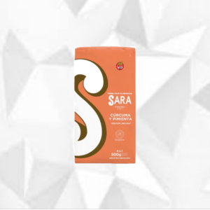 Yerba Mate Sara 500 grs Cúrcuma y Pimienta